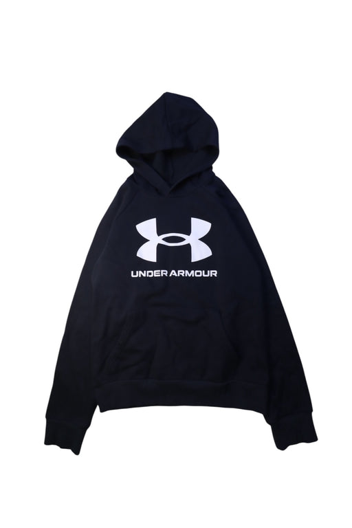 A Black Hooded Sweatshirts from Under Armour in size 14Y for neutral. (Front View)