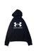A Black Hooded Sweatshirts from Under Armour in size 14Y for neutral. (Front View)