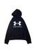 A Black Hooded Sweatshirts from Under Armour in size 14Y for neutral. (Back View)