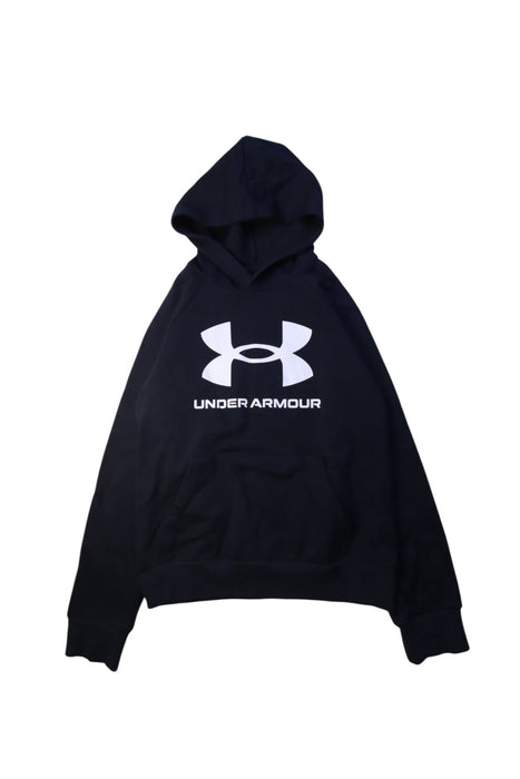 A Black Hooded Sweatshirts from Under Armour in size 14Y for neutral. (Back View)