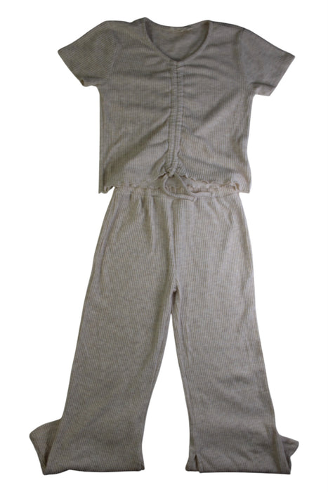 A Beige Pants Sets from Jessica Simpson in size 7Y for girl. (Front View)