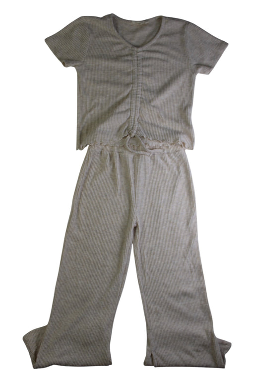 A Beige Pants Sets from Jessica Simpson in size 7Y for girl. (Front View)