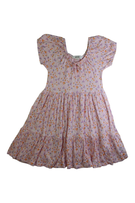 A Pink Short Sleeve Dresses from Milkshake in size 7Y for girl. (Front View)