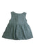 A Green Sleeveless Dresses from Calvin Klein in size 6T for girl. (Back View)