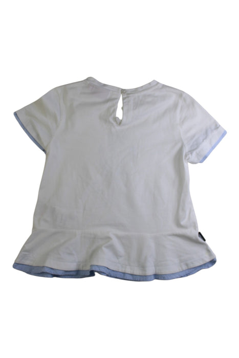 A White Short Sleeve Tops from Ferrari in size 8Y for girl. (Back View)