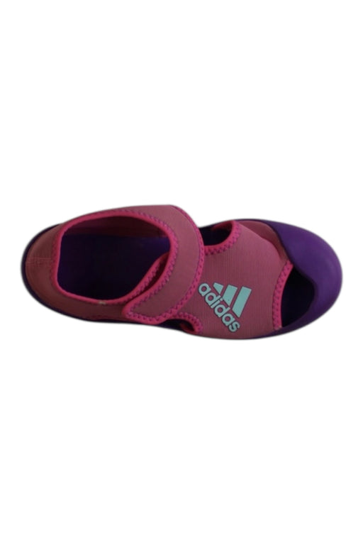 A Pink Aqua Shoes from Adidas in size 6T for girl. (Front View)