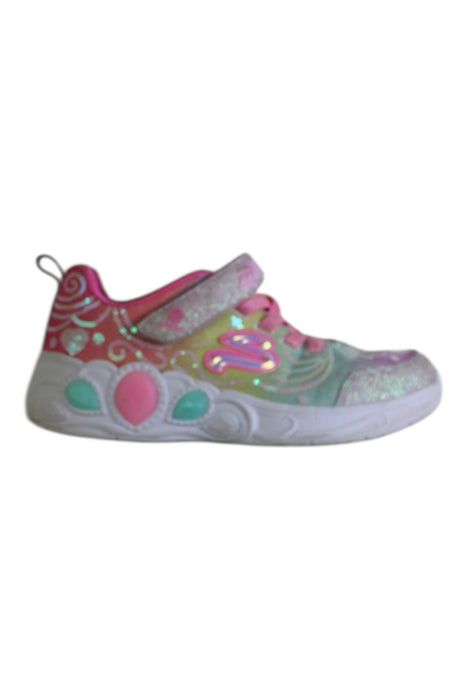 A Multicolour Sneakers from Skechers in size 7Y for girl. (Front View)