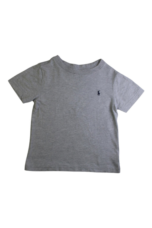 A Grey Short Sleeve T Shirts from Polo Ralph Lauren in size 3T for boy. (Front View)