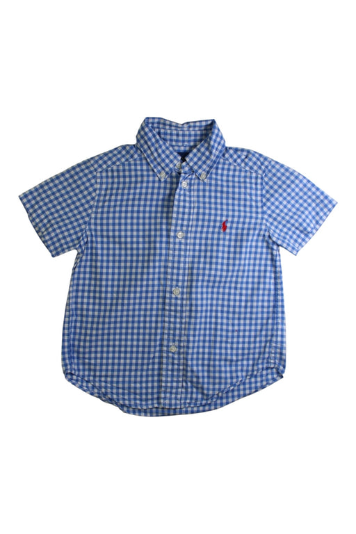 A Blue Short Sleeve Shirts from Polo Ralph Lauren in size 3T for boy. (Front View)