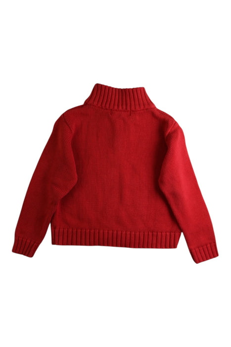 A Red Knit Sweaters from Polo Ralph Lauren in size 4T for boy. (Back View)