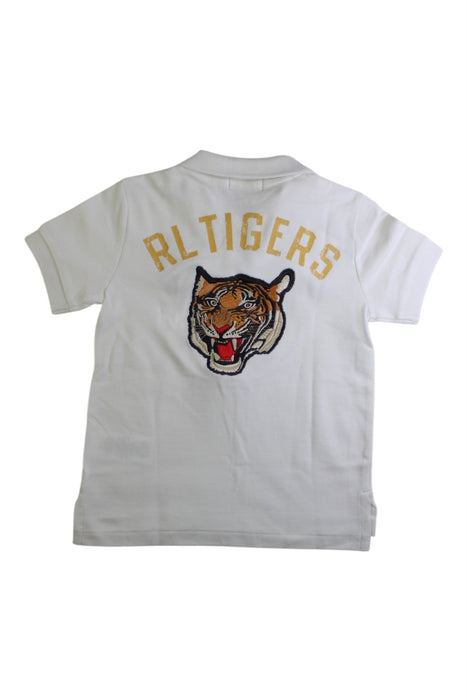 A White Short Sleeve Polos from Polo Ralph Lauren in size 3T for boy. (Back View)