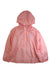 A Pink Rain Jackets from Adidas in size 10Y for girl. (Front View)