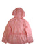 A Pink Rain Jackets from Adidas in size 10Y for girl. (Back View)