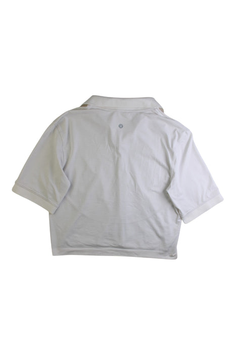A White Active Tops from Lululemon in size 6T for girl. (Back View)