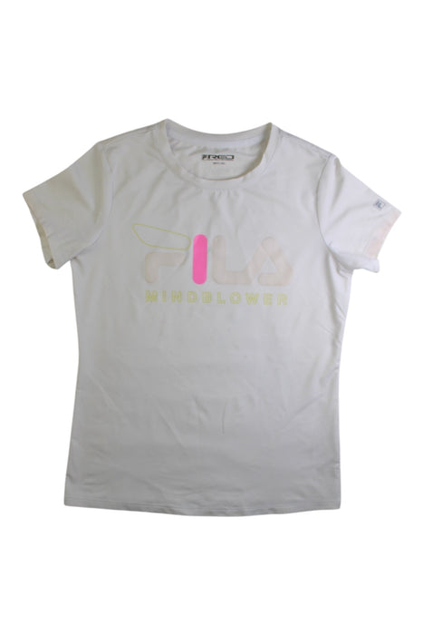 A White Short Sleeve T Shirts from Fila in size 11Y for girl. (Front View)
