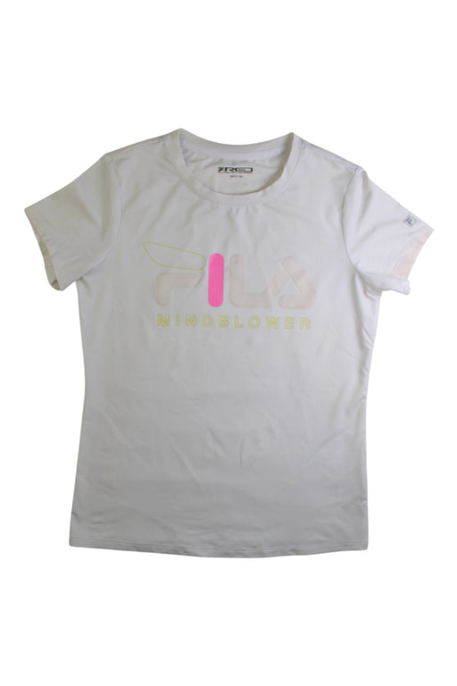 A White Short Sleeve T Shirts from Fila in size 11Y for girl. (Front View)