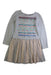 A Grey Long Sleeve Dresses from Monsoon in size 5T for girl. (Front View)