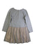 A Grey Long Sleeve Dresses from Monsoon in size 5T for girl. (Back View)