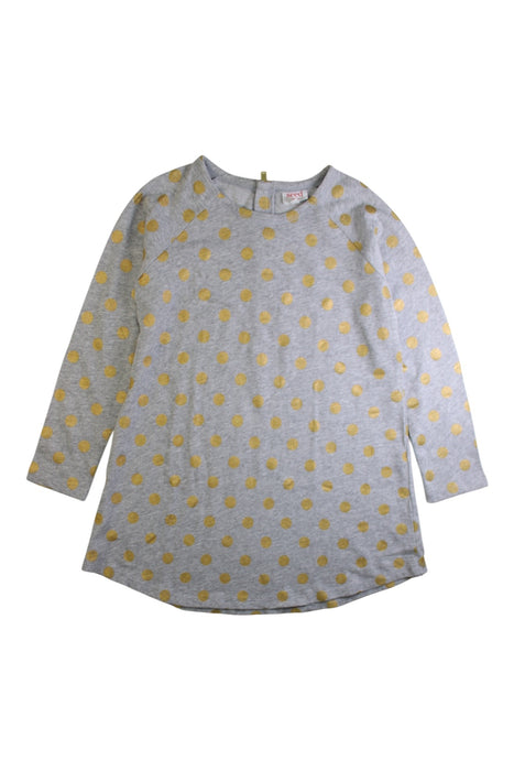 A Grey Long Sleeve Tops from Seed in size 8Y for girl. (Front View)