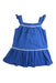 A Blue Sleeveless Tops from Janie & Jack in size 3T for girl. (Front View)