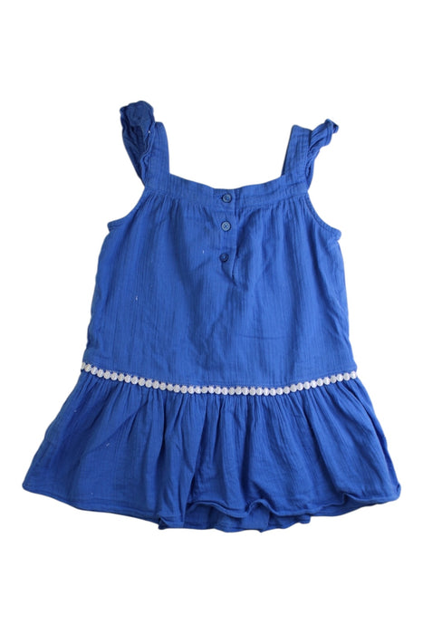 A Blue Sleeveless Tops from Janie & Jack in size 3T for girl. (Back View)