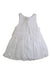 A White Sleeveless Dresses from Sergent Major in size 4T for girl. (Back View)