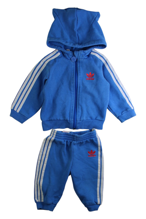A Blue Pants Sets from Adidas in size 6-12M for boy. (Front View)