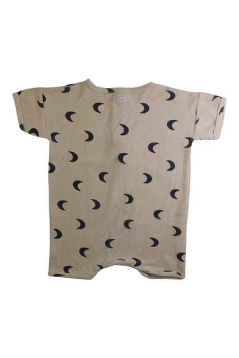 A Beige Short Sleeve Rompers from Organic Zoo in size 2T for boy. (Back View)