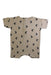 A Beige Short Sleeve Rompers from Organic Zoo in size 2T for boy. (Back View)