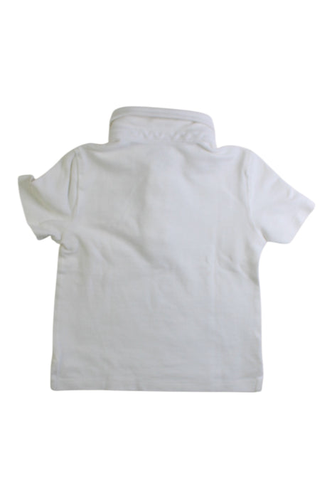 A White Short Sleeve Polos from Ralph Lauren in size 12-18M for girl. (Back View)