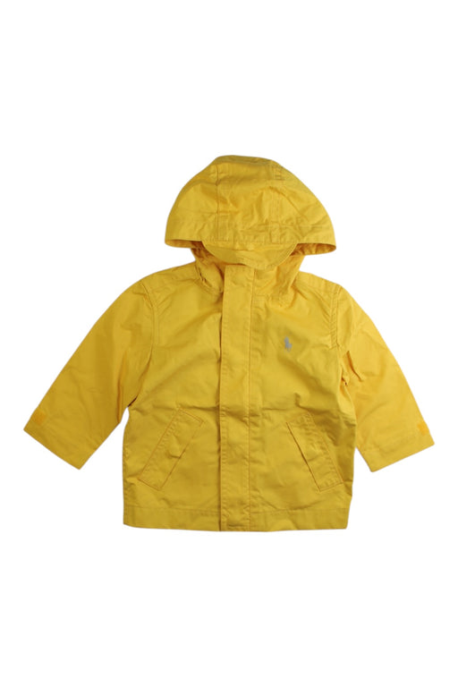 A Yellow Rain Jackets from Polo Ralph Lauren in size 6-12M for boy. (Front View)