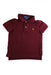 A Burgundy Short Sleeve Polos from Polo Ralph Lauren in size 2T for boy. (Front View)