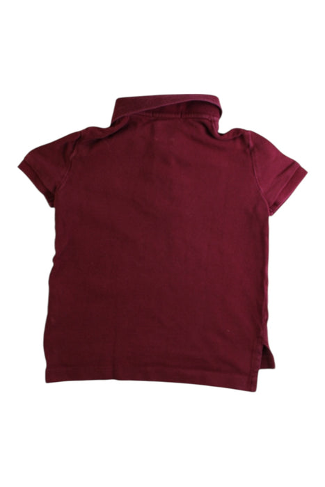 A Burgundy Short Sleeve Polos from Polo Ralph Lauren in size 2T for boy. (Back View)