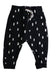 A Black Sweatpants from miles baby in size 6-12M for boy. (Front View)