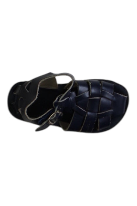 A Navy Sandals from Sun-San in size 3T for girl. (Front View)