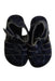 A Navy Sandals from Sun-San in size 3T for girl. (Back View)