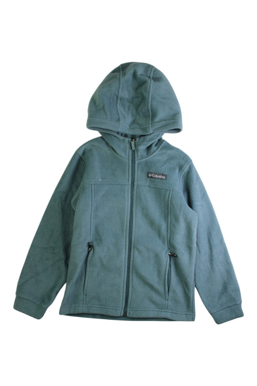 A Green Lightweight Jackets from Columbia in size 6T for neutral. (Front View)