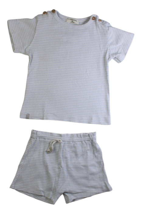 A Blue Shorts Sets from 1 + in the family in size 18-24M for boy. (Front View)