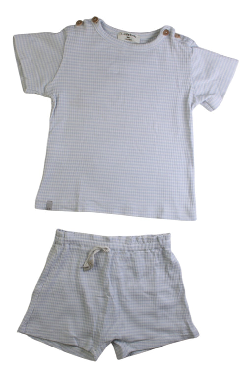 A Blue Shorts Sets from 1 + in the family in size 18-24M for boy. (Front View)