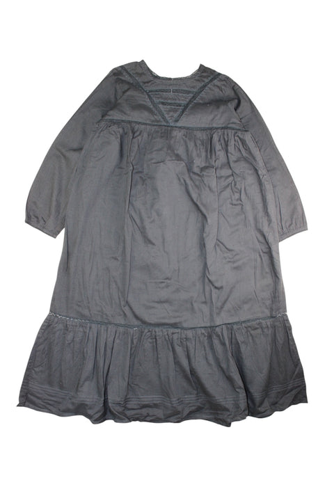 A Grey Long Sleeve Dresses from Bonton in size 6T for girl. (Front View)