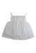 A White Sleeveless Tops from Bonton in size 6T for girl. (Front View)