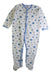 A Blue Onesies from Petit Bateau in size 18-24M for boy. (Front View)