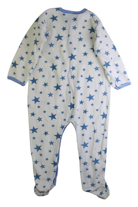 A Blue Onesies from Petit Bateau in size 18-24M for boy. (Back View)