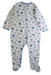 A Blue Onesies from Petit Bateau in size 18-24M for boy. (Back View)