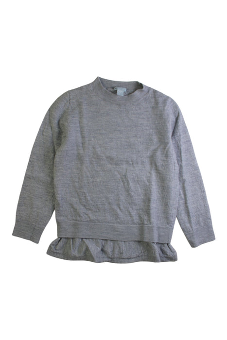 A Grey Long Sleeve Shirts from COS in size 6T for girl. (Front View)