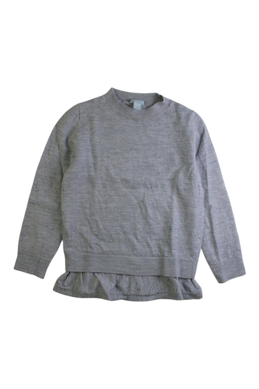 A Grey Long Sleeve Shirts from COS in size 6T for girl. (Front View)