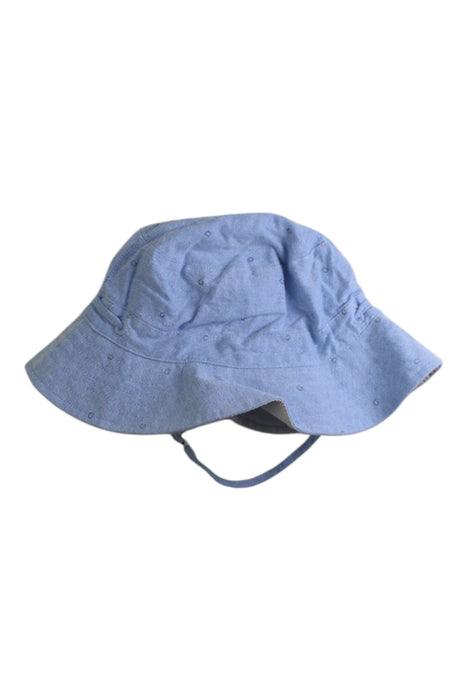 A Blue Sun Hats from Toshi in size 18-24M for boy. (Front View)