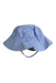 A Blue Sun Hats from Toshi in size 18-24M for boy. (Front View)