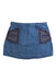 A Blue Short Skirts from Velveteen in size 4T for girl. (Front View)