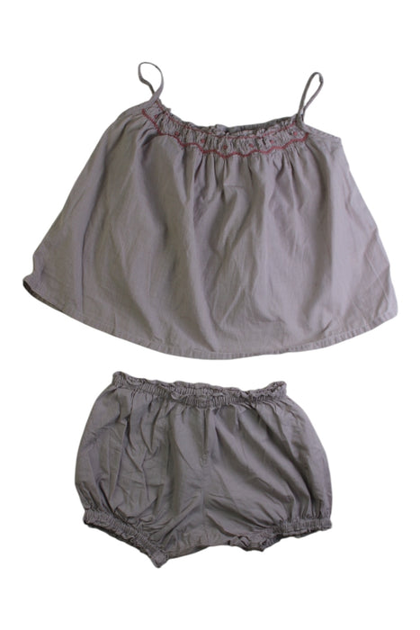 A Grey Shorts Sets from Marie Chantal in size 18-24M for girl. (Front View)